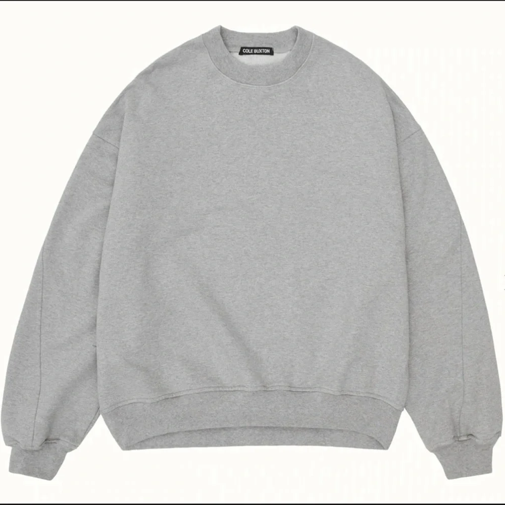 COLE BUXTON WARM UP SWEATSHIRT GREY MARL